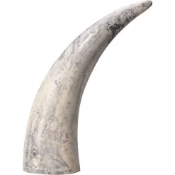 Varigated Horn Swirled Cream And Black And Grey Resin Decorative Objects, Set Of 3 -Furnitur Jamie Young 7vari obgr 6