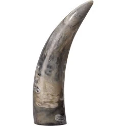 Varigated Horn Swirled Cream And Black And Grey Resin Decorative Objects, Set Of 3 -Furnitur Jamie Young 7vari obgr 7