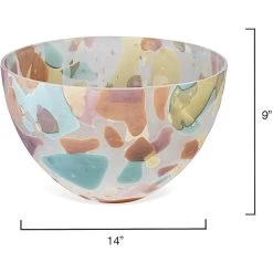 Watercolor 14 X 9 Inch Bowl 11 Watercolor 14 X 9 Inch Bowl -Furnitur Jamie Young 7wate lgmc 5