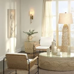 Barbados Natural Wall Art, Large -Furnitur Jamie Young 8barb lgwawh 5