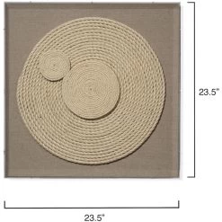 Barbados Natural Wall Art, Small 8 Barbados Natural Wall Art, Small -Furnitur Jamie Young 8barb smwawh 2