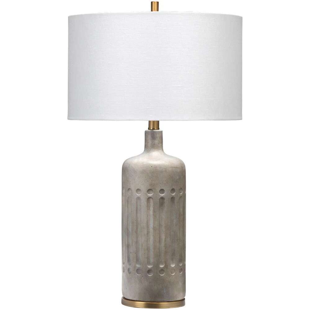 Annex 27 Inch 100.00 Watt Grey & Antique Brass Table Lamp Portable Light 1 Annex 27 Inch 100.00 Watt Grey & Antique Brass Table Lamp Portable Light