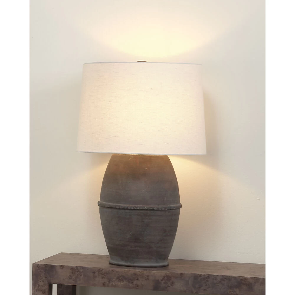 Antiquity 32 Inch 150.00 Watt Dark Grey Table Lamp Portable Light 2 Antiquity 32 Inch 150.00 Watt Dark Grey Table Lamp Portable Light - Image 2