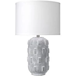 Boulder 27 Inch 150.00 Watt Grey Table Lamp Portable Light