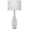 Dewdrop 35 Inch 150.00 Watt Sky Blue Glass Table Lamp Portable Light