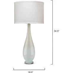 Dewdrop 35 Inch 150.00 Watt Sky Blue Glass Table Lamp Portable Light 5 Dewdrop 35 Inch 150.00 Watt Sky Blue Glass Table Lamp Portable Light -Furnitur Jamie Young 9dewdblc131c 5
