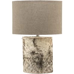 Forrester 26 Inch 150.00 Watt Birch Veneer Table Lamp Portable Light