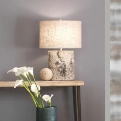 Forrester 26 Inch 150.00 Watt Birch Veneer Table Lamp Portable Light -Furnitur Jamie Young 9forrbiov255 8