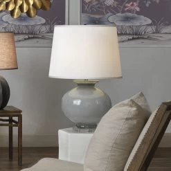 Heirloom 27 Inch 150.00 Watt Cornflower Blue Grass Table Lamp Portable Light -Furnitur Jamie Young 9heirloomblu 8