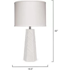 High Rise 32 Inch 150.00 Watt Cream Table Lamp Portable Light -Furnitur Jamie Young 9highristlcr 5