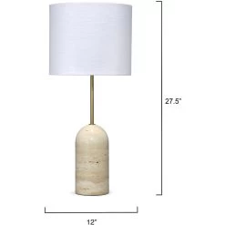 Holt 27.5 Inch 75.00 Watt Brown Table Lamp Portable Light -Furnitur Jamie Young 9holttlnatra 2