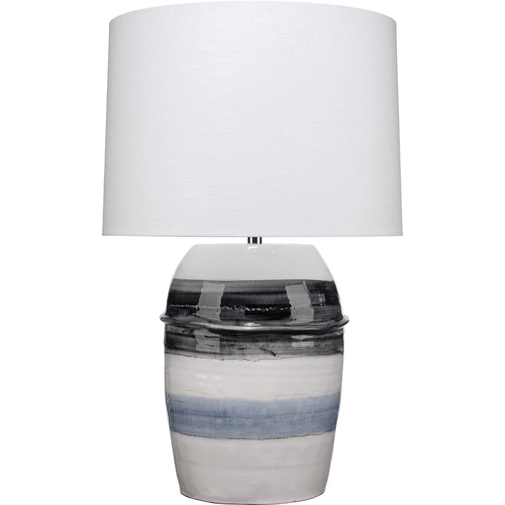 Horizon Striped 32 Inch 150.00 Watt Grey / Black / White Ceramic Table Lamp Portable Light 1 Horizon Striped 32 Inch 150.00 Watt Grey / Black / White Ceramic Table Lamp Portable Light