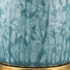 Madeline 26 Inch 150.00 Watt Blue Ceramic Table Lamp Portable Light -Furnitur Jamie Young 9madebld131m 1