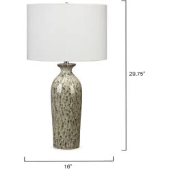 Nomad 30 Inch 100.00 Watt Brown Reactive Glaze Ceramic Table Lamp Portable Light 7 Nomad 30 Inch 100.00 Watt Brown Reactive Glaze Ceramic Table Lamp Portable Light -Furnitur Jamie Young 9nomadbrown 5