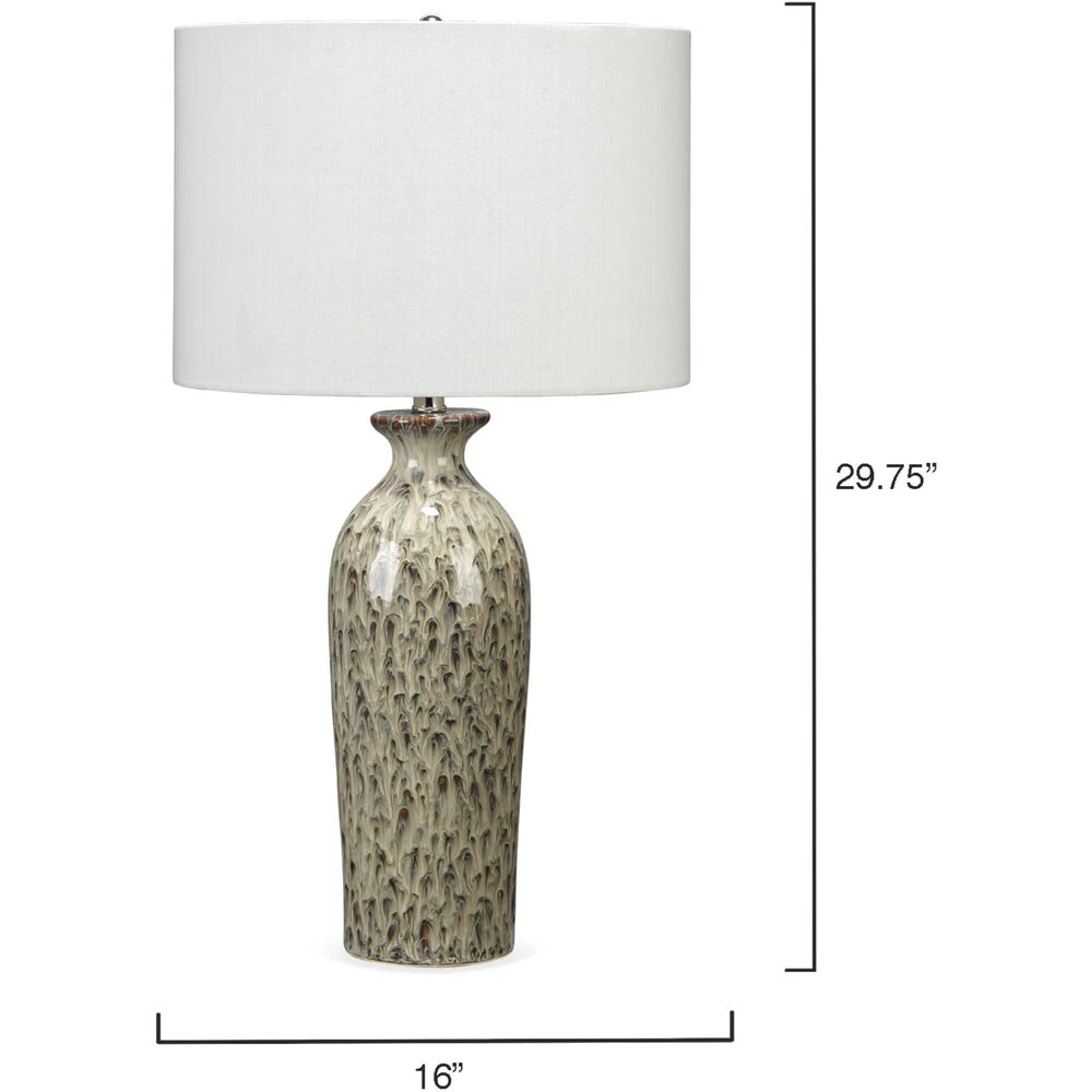 Nomad 30 Inch 100.00 Watt Brown Reactive Glaze Ceramic Table Lamp Portable Light 3 Nomad 30 Inch 100.00 Watt Brown Reactive Glaze Ceramic Table Lamp Portable Light - Image 3