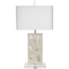 Parthenon 27.25 Inch 100 Watt Pearl & Clear Table Lamp Portable Light