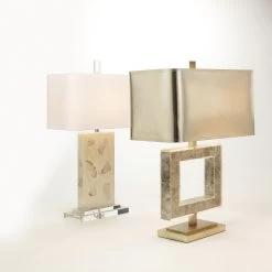 Parthenon 27.25 Inch 100 Watt Pearl & Clear Table Lamp Portable Light -Furnitur Jamie Young 9parthtlpe 3