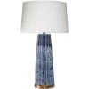 Pleated 32.25 Inch 150.00 Watt Cornflower Blue Table Lamp Portable Light