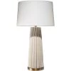 Pleated 32.25 Inch 150.00 Watt Cream Table Lamp Portable Light