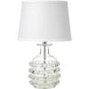 Ribbon 20 Inch 60.00 Watt Clear Glass Table Lamp Portable Light