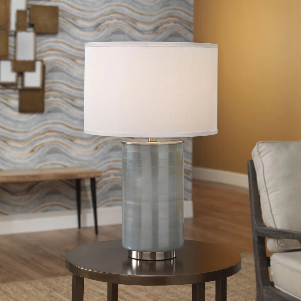 Vapor 24 Inch 150.00 Watt Opal Table Lamp Portable Light 3 Vapor 24 Inch 150.00 Watt Opal Table Lamp Portable Light - Image 3