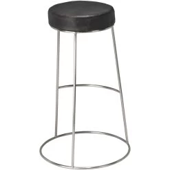 Henry 30 Inch Matte Charcoal And Pewter Bar Stool -Furnitur Jamie Young ls20henbscha 4