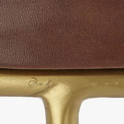 Henry 24 Inch Matte Brown And Brass Counter Stool -Furnitur Jamie Young ls20hencsbr 3