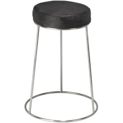 Henry 24 Inch Matte Charcoal And Pewter Counter Stool -Furnitur Jamie Young ls20hencscha 4