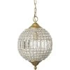 Crystal Orb Pendant Ceiling Light