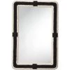 Contrast 36 X 24 Inch Black And Off White Mirror