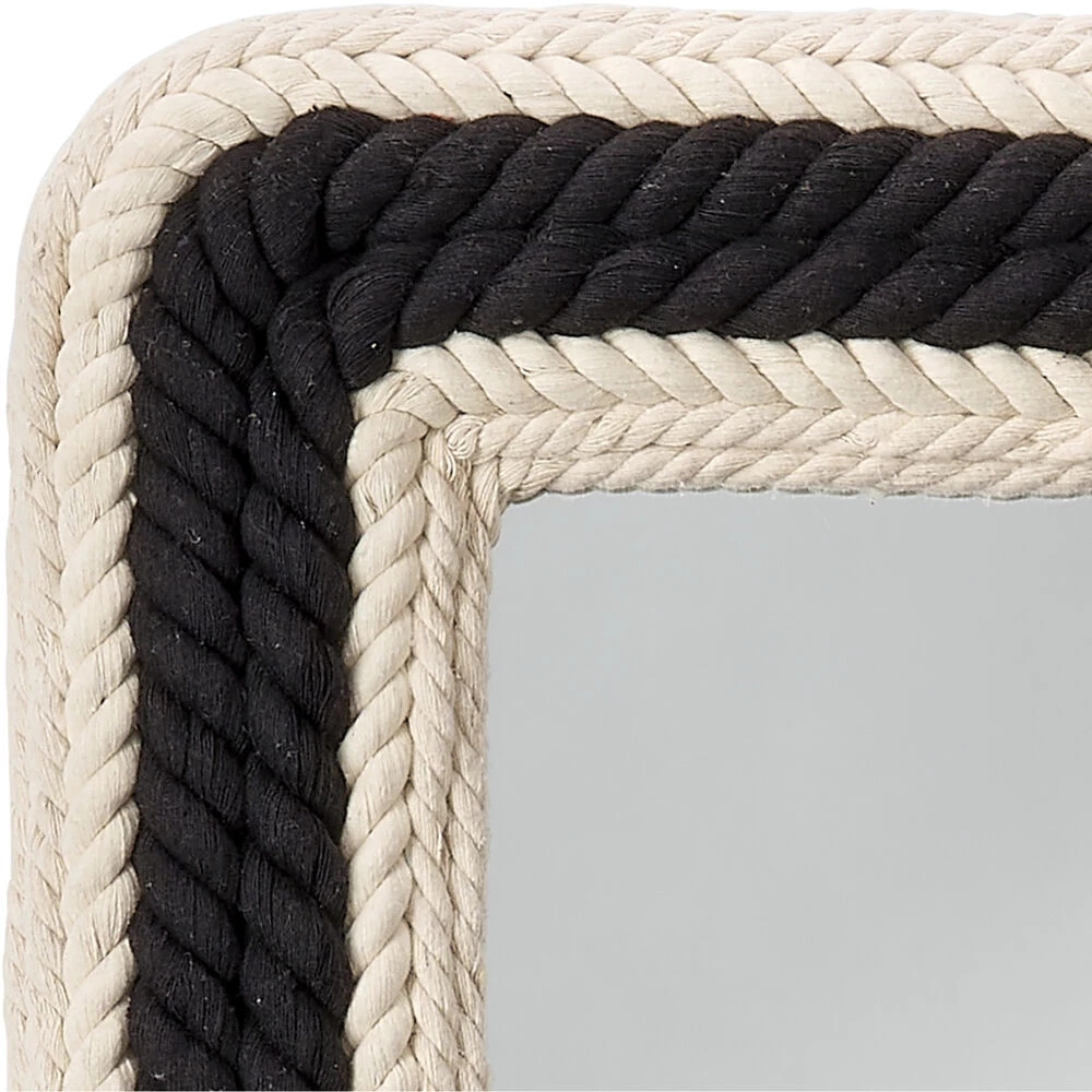 Contrast 36 X 24 Inch Black And Off White Mirror 4 Contrast 36 X 24 Inch Black And Off White Mirror - Image 4