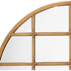 Grid 36 X 36 Inch Antique Brass Grid Mirror -Furnitur Jamie Young ls6gridrndab 3