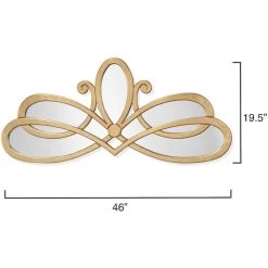 Scroll 46 X 20 Inch Gold Mirror -Furnitur Jamie Young ls6scrollgld 2
