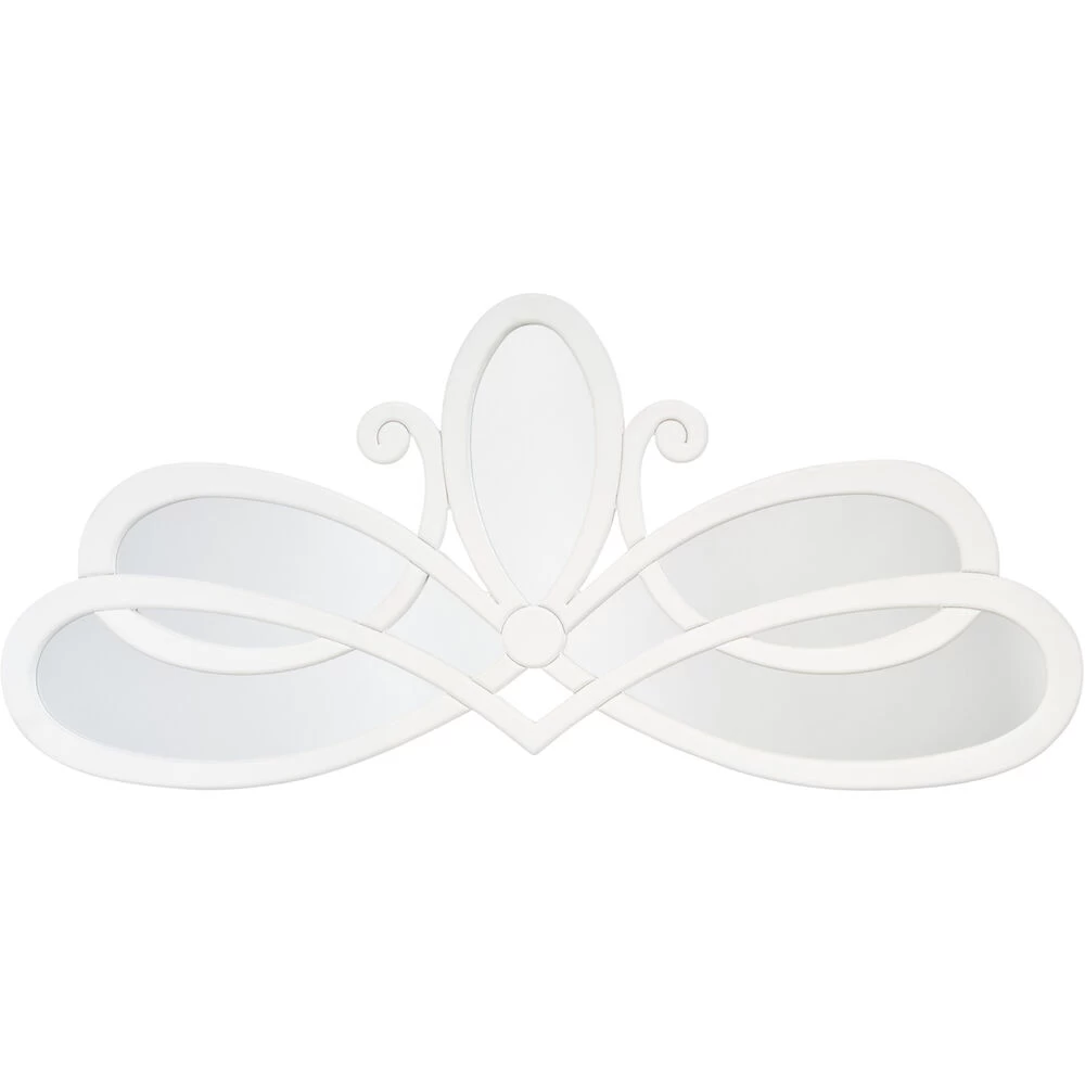 Scroll 46 X 20 Inch White Mirror 1 Scroll 46 X 20 Inch White Mirror