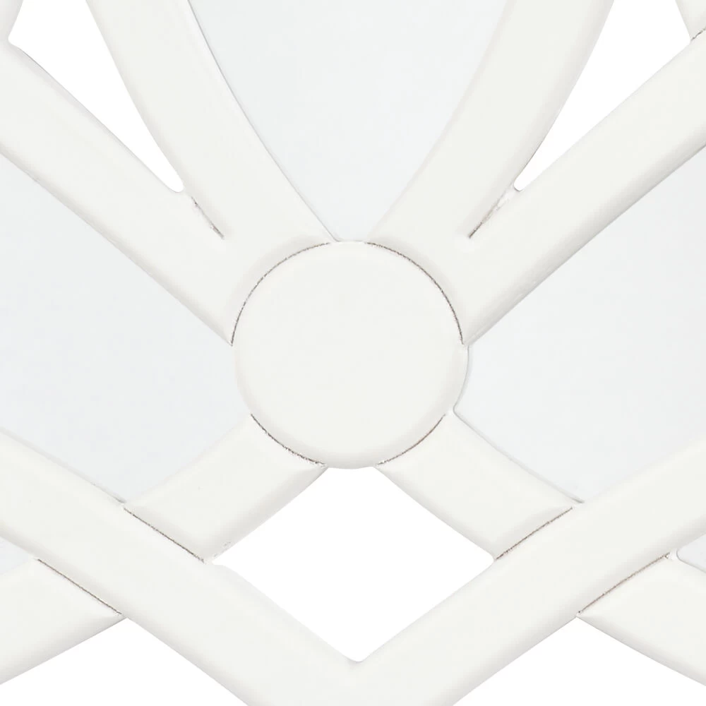 Scroll 46 X 20 Inch White Mirror 4 Scroll 46 X 20 Inch White Mirror - Image 4