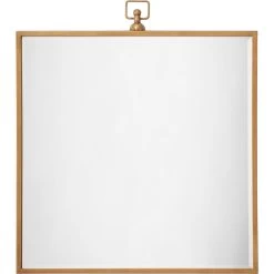 Vince 27 X 24 Inch Antique Brass Mirror