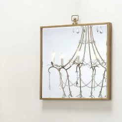 Vince 27 X 24 Inch Antique Brass Mirror -Furnitur Jamie Young ls6vinceab 5