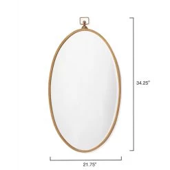Wade 34 X 19 Inch Antique Brass Mirror -Furnitur Jamie Young ls6wadeab 2