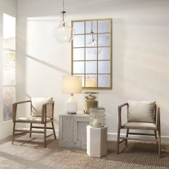 Amelia 24.5 Inch 100.00 Watt White Table Lamp Portable Light -Furnitur Jamie Young ls9ameliwhbr 4