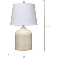Au Lait 22.5 Inch 100.00 Watt Taupe Table Lamp Portable Light 6 Au Lait 22.5 Inch 100.00 Watt Taupe Table Lamp Portable Light -Furnitur Jamie Young ls9aulaitaup 2