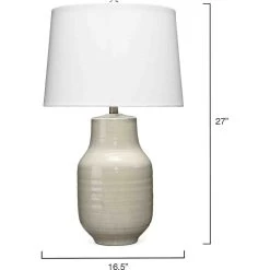 Bottle 28 Inch 150.00 Watt Grey Table Lamp Portable Light -Furnitur Jamie Young ls9bottlegr 2