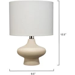 Dawkins 12.5 Inch 150.00 Watt Beige Table Lamp Portable Light 8 Dawkins 12.5 Inch 150.00 Watt Beige Table Lamp Portable Light -Furnitur Jamie Young ls9dawkinsbe 2