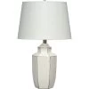 Outline 23.5 Inch 100.00 Watt White Table Lamp Portable Light