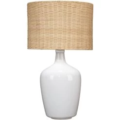Plum Jar 30 Inch 150 Watt White Table Lamp Portable Light