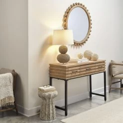 Sebastian 25 Inch 150.00 Watt Natural Table Lamp Portable Light -Furnitur Jamie Young ls9sebastnat 4