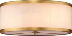 Upsala Alabaster Flush Mount Ceiling Light -Furnitur Jamie Young md 263