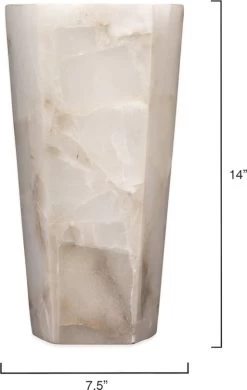 Borealis Hexagon Alabaster Sconce