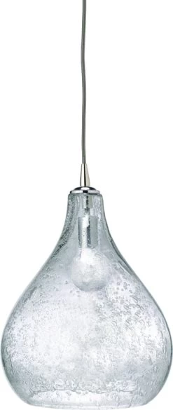 Cut Glass Curved Pendant