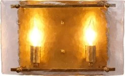 Glenn Glass Double Wall Sconce -Furnitur Jamie Young md 55