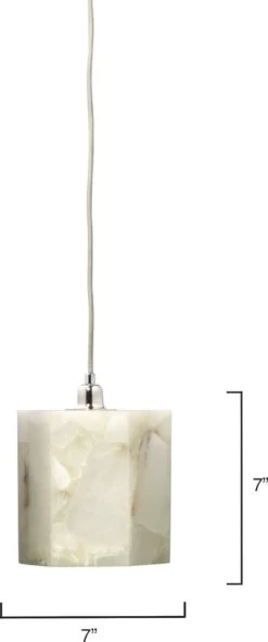 Borealis Hexagon Pendant -Furnitur Jamie Young md 592